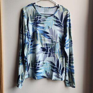 Hang Ten Tropical Print Rash Guard Size XL